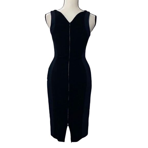 Antonio Berardi Abstract Sleeveless Crepe Sheath Dress - Picture 7 of 11